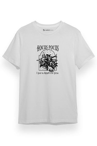 Tshirthane Hocus Pocus Σε κάναμε μαγεία Λευκό κοντομάνικο ανδρικό μπλουζάκι