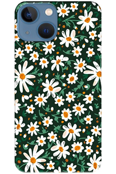 Zebana حافظة سيليكون متوافقة مع هاتف Apple iPhone 13 Mini Spring Flowers 4 (م...