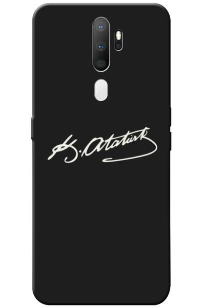 Zebana حافظة سيليكون متوافقة مع هاتف اوبو A5 2020 بتوقيع أتاتورك (مطبوعة)