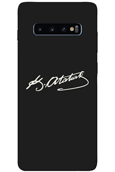 Dara Aksesuar حافظة سيليكون متوافقة مع هاتف سامسونج جالاكسي S10 بلس (مطبوعة)