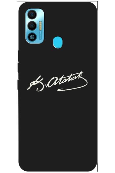 Zebana حافظة متوافقة مع هاتف TECNO Spark 7T حافظة سيليكون بتوقيع أتاتورك (مطب...