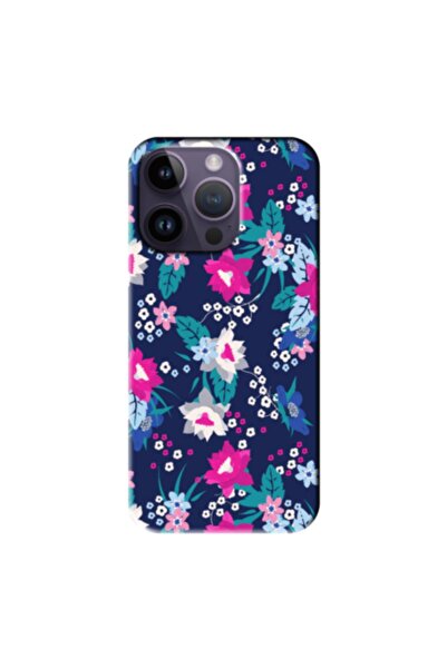 Zebana حافظة سيليكون متوافقة مع هاتف Apple iPhone 14 Pro Max Spring Flowers 3...