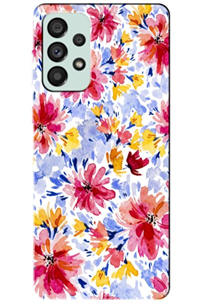 Zebana حافظة متوافقة مع هاتف سامسونج جالاكسي A73 5G، حافظة سيليكون زهور الربي...