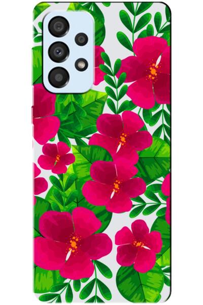 Zebana حافظة متوافقة مع هاتف سامسونج جالاكسي A33 5G حافظة سيليكون ربيعية زهور...