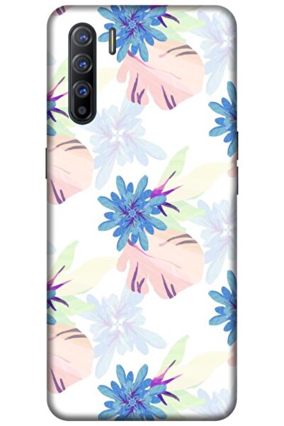 Dara Aksesuar حافظة متوافقة مع هاتف اوبو رينو 3، حافظة سيليكون بتصميم زهور ال...