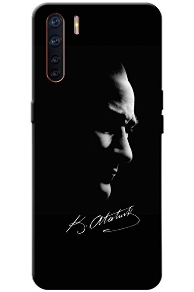 Zebana حافظة متوافقة مع هاتف اوبو A91 حافظة سيليكون سوداء من مصطفى كمال أتاتو...