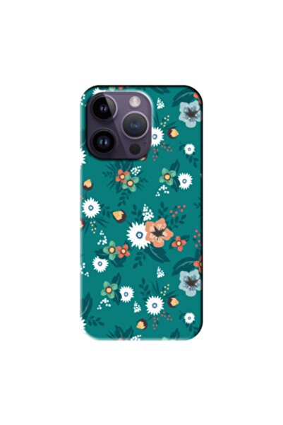 Zebana حافظة سيليكون متوافقة مع هاتف Apple iPhone 14 Pro Spring Flowers 2 (مط...