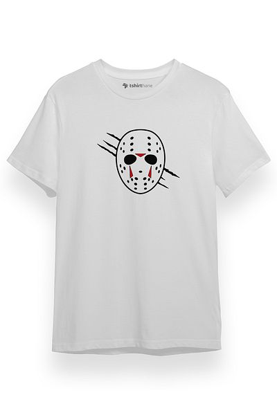 Tshirthane Ανδρικό μπλουζάκι με κοντό μανίκι Jason Voorhees Facemask