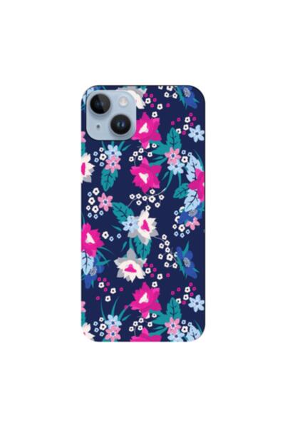 Zebana حافظة سيليكون متوافقة مع هاتف Apple iPhone 15 Plus Spring Flowers 3 (م...