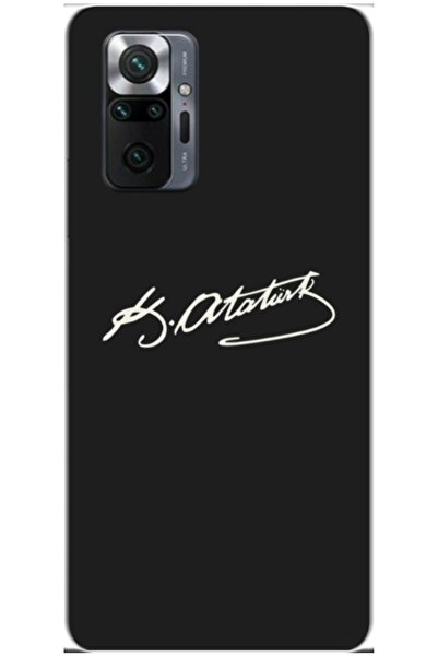 Zebana Xiaomi Redmi Note 10 Pro Max Compatible Case Atatürk Signature Silicon...