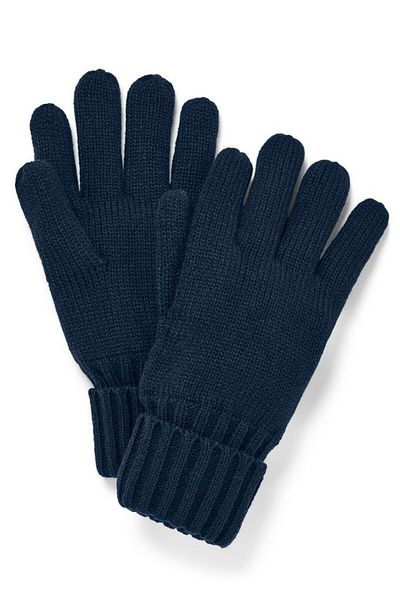 Tchibo Unisex 1 Pair Knitted Gloves, Dark Blue