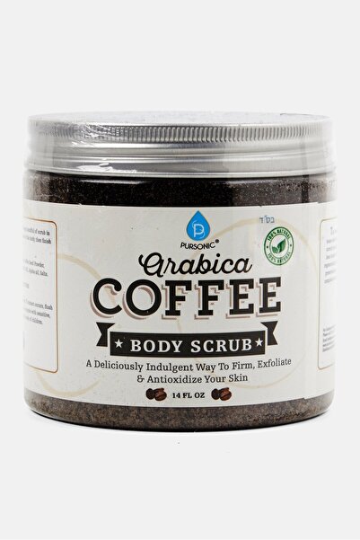 Pursonic مقشر الجسم الطبيعي من القهوة العربية بنسبة 100%، 14 أونصة
