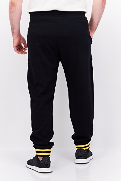 Esprit Men Regular Fit Embroidered Sweatpants, Black