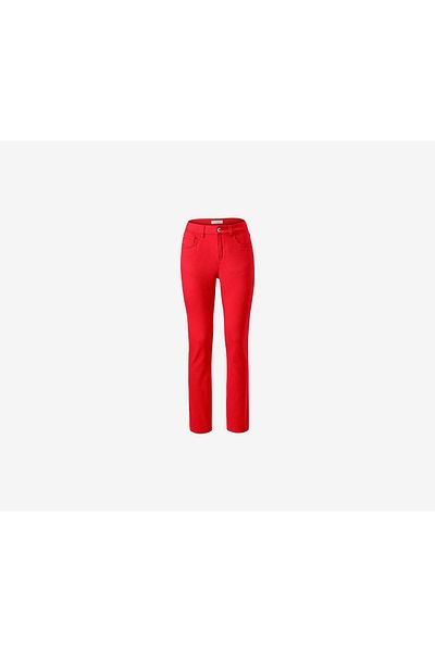 Tchibo Women Regular Fit Plain Straight Leg Jeans, Red