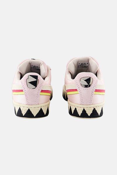 Puma x Lemlem Women's suede lace-up outdoor shoes, frosted pink