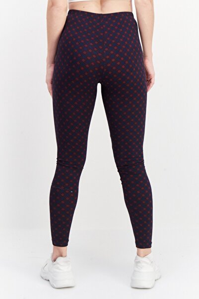 Tchibo Women Checkered Pull On Leggings, Navy Blue