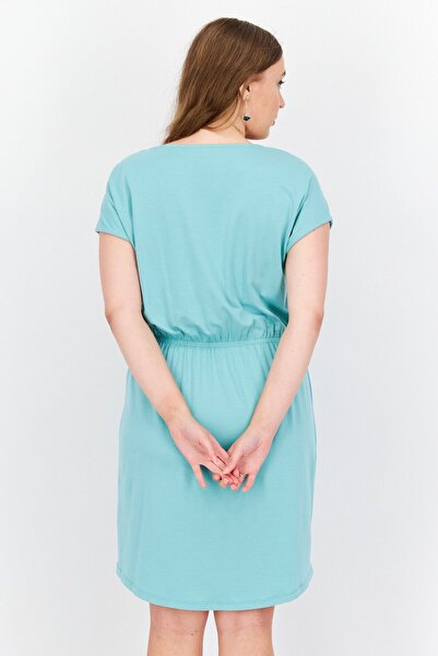 Tchibo Women Plain Midi Dress, Sage