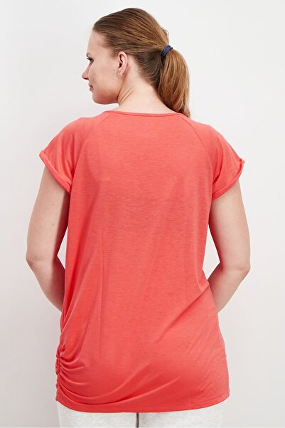 Asics Women Regular Fit Brand Logo Training Top , Hibiscus