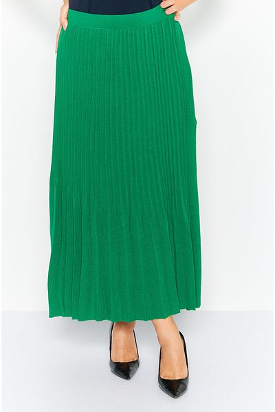 Esprit Women Textured Casual Maxi Skirt, Green