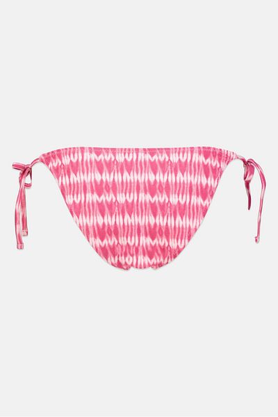 Pepe Jeans Women Allover Print Bikini Bottom, Pink Combo