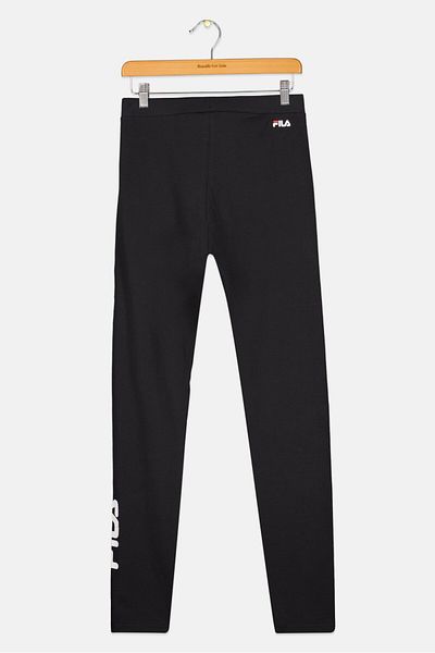 Fila Kids Girl Sportswear Fit Brand Logo Pull-On Leggings, Black