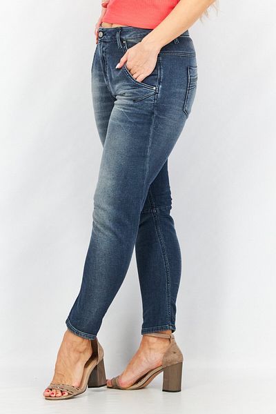Diesel Women Regular Fit Washed Fayza Denim Jeans, Wash Navy