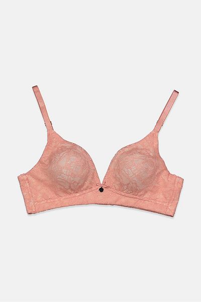 Tchibo Women Premium Non Padded Non Wire Bra, Pink