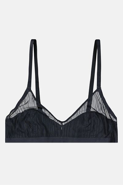 Etam Women Non Padded Lace Bra, Slate Grey