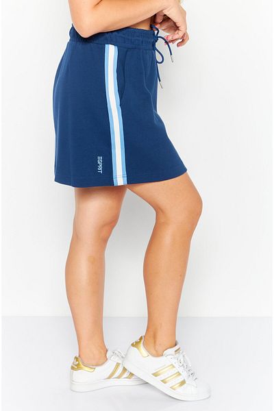Esprit Women Solid Mini Skirt, Blue