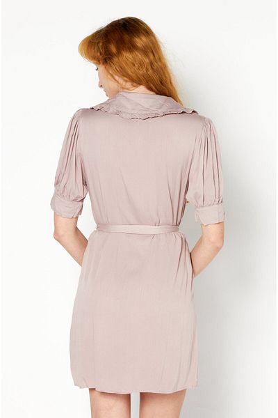 NA-KD Women Textured Mini Dress, Light Pink