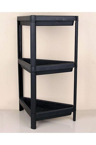 MarDyHome Triangle 3-Tier Shelf Unit - Kitchen - Bathroom Storage Shelf