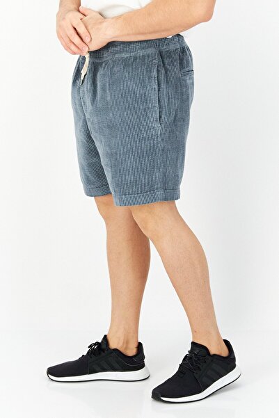 Perry Ellis Men Drawstring Corduroy Shorts, Dark Green