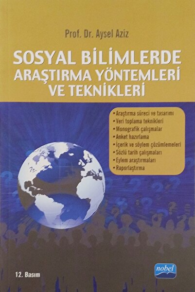 Nobel Akademik Yayıncılık Sosyal Bilimlerde Araştırma Yöntemleri ve Teknikleri