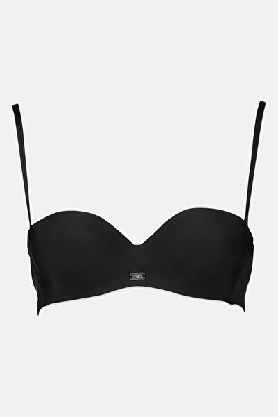 Emporio Armani Women Underwire Plain Padded Bra, Black