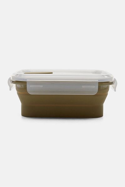 Muy Mucho Foldable Sealed Lunch Box 800ml, Grey