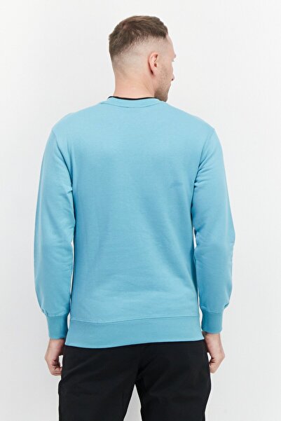 Puma Men Sportswear Fit Long Sleeves Running Sweatshirt, Turquoise