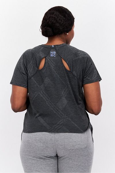 New Balance Women Sportswear Fit Short Sleeve Running T-shirts, Grey