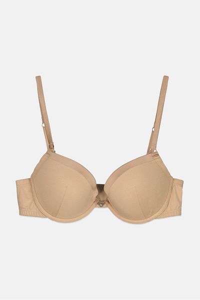 Emporio Armani Women Underwire Plain Padded Bra, Beige