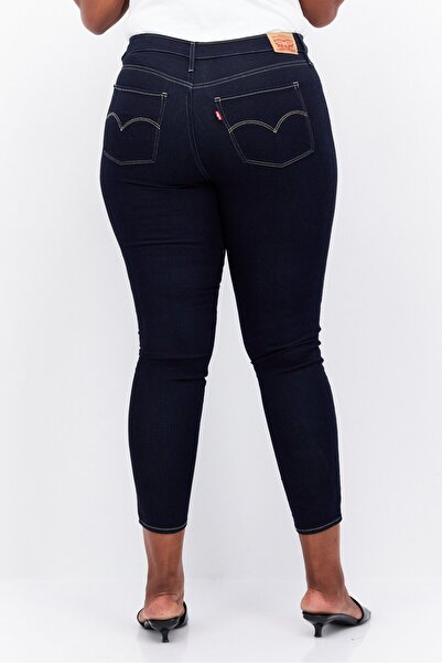 Levi's Women Supper Skinny Plain Stretchable Jeans, Navy Blue