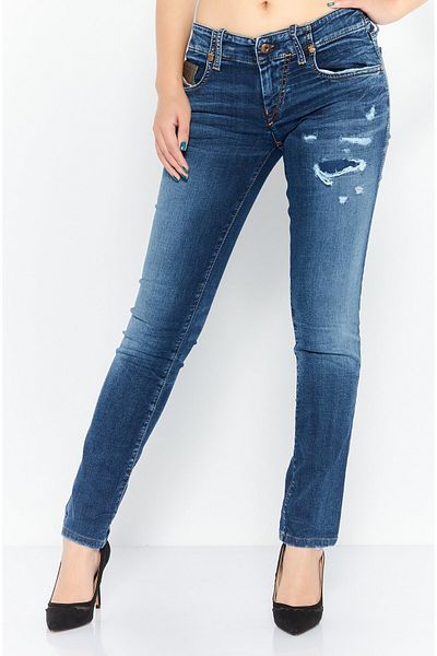 Diesel Women Grupee Slim Fit Mid Rise Straight Leg Stretch Jeans, Navy