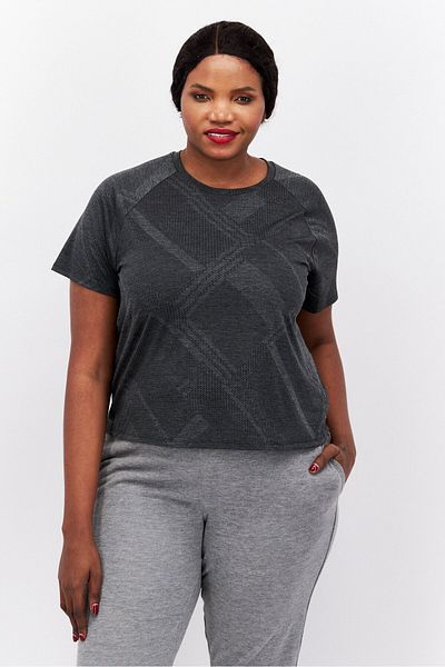 New Balance Women Sportswear Fit Short Sleeve Running T-shirts, Grey