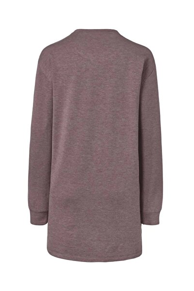 Tchibo Women Graphic Print Long Sleeve Sleeping Dress, Mottled Pink