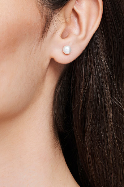 Altınbaş Altın Yassı İnci Küpe