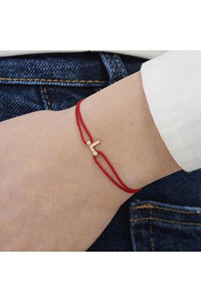 Altınbaş Altın Ipli L Harfi Bileklik