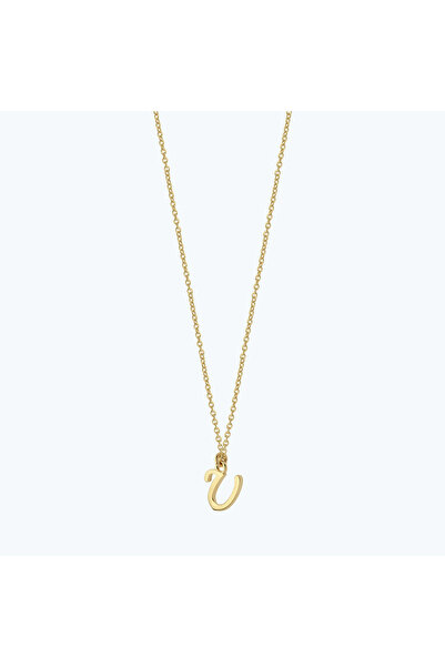 Altınbaş Altın U Harfi Kolye