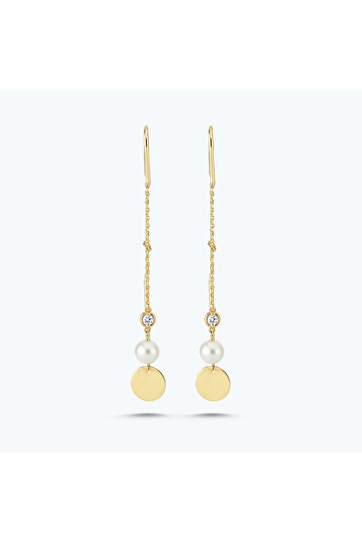 Altınbaş Pırlanta İncili Plaka Küpe