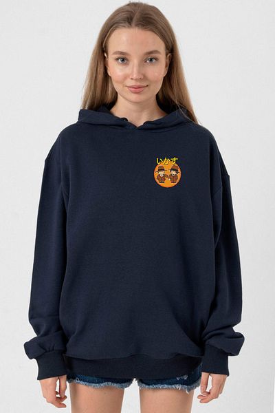 Tshirthane Dragon Ball Z Anime Cool Style Navy Blue Women's 3ip Hoodie