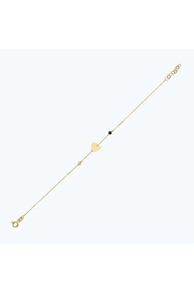 Altınbaş Pırlanta Spinel Taşlı Kalp Bileklik