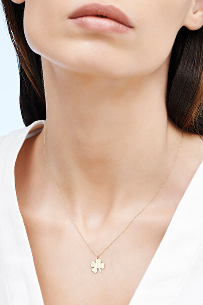 Altınbaş Altın Yonca Kolye