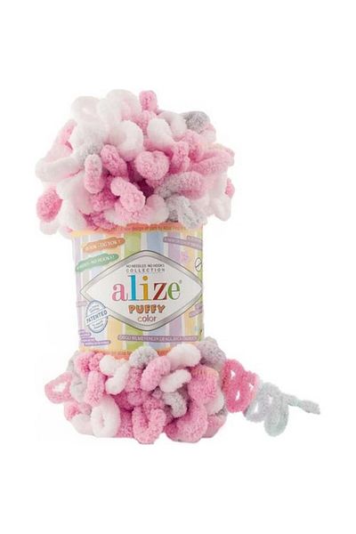 Alize Σετ πλεξίματος χεριών 5 τεμαχίων Puffy Color - 6370